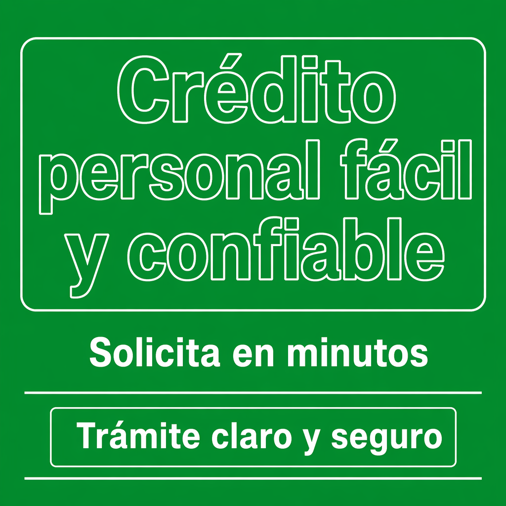 Crédito personal / empréstimo simple, confiable...