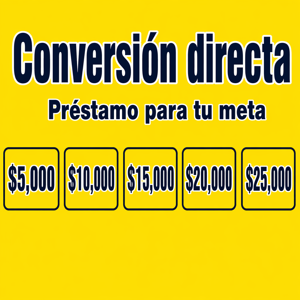 Conversión directa para empréstimo con enfoque...