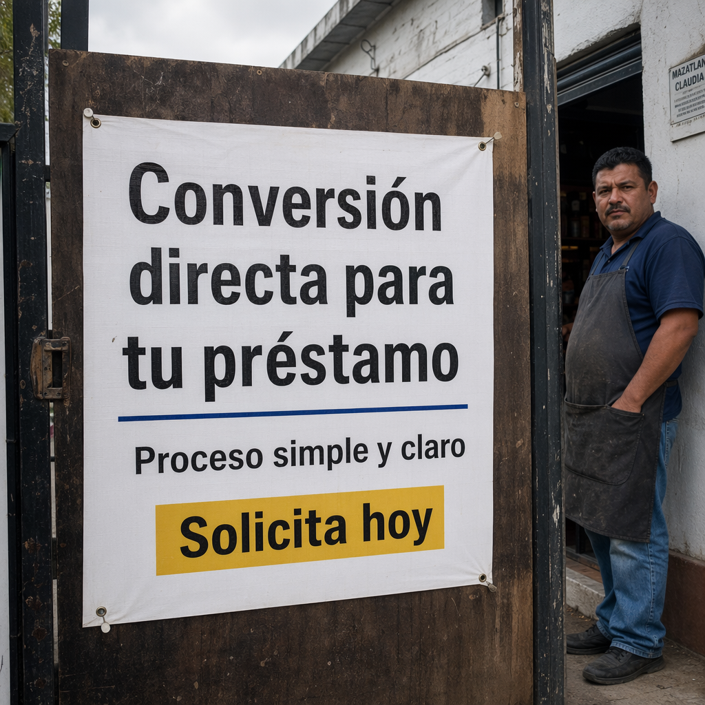 Conversión directa para empréstimo con enfoque...