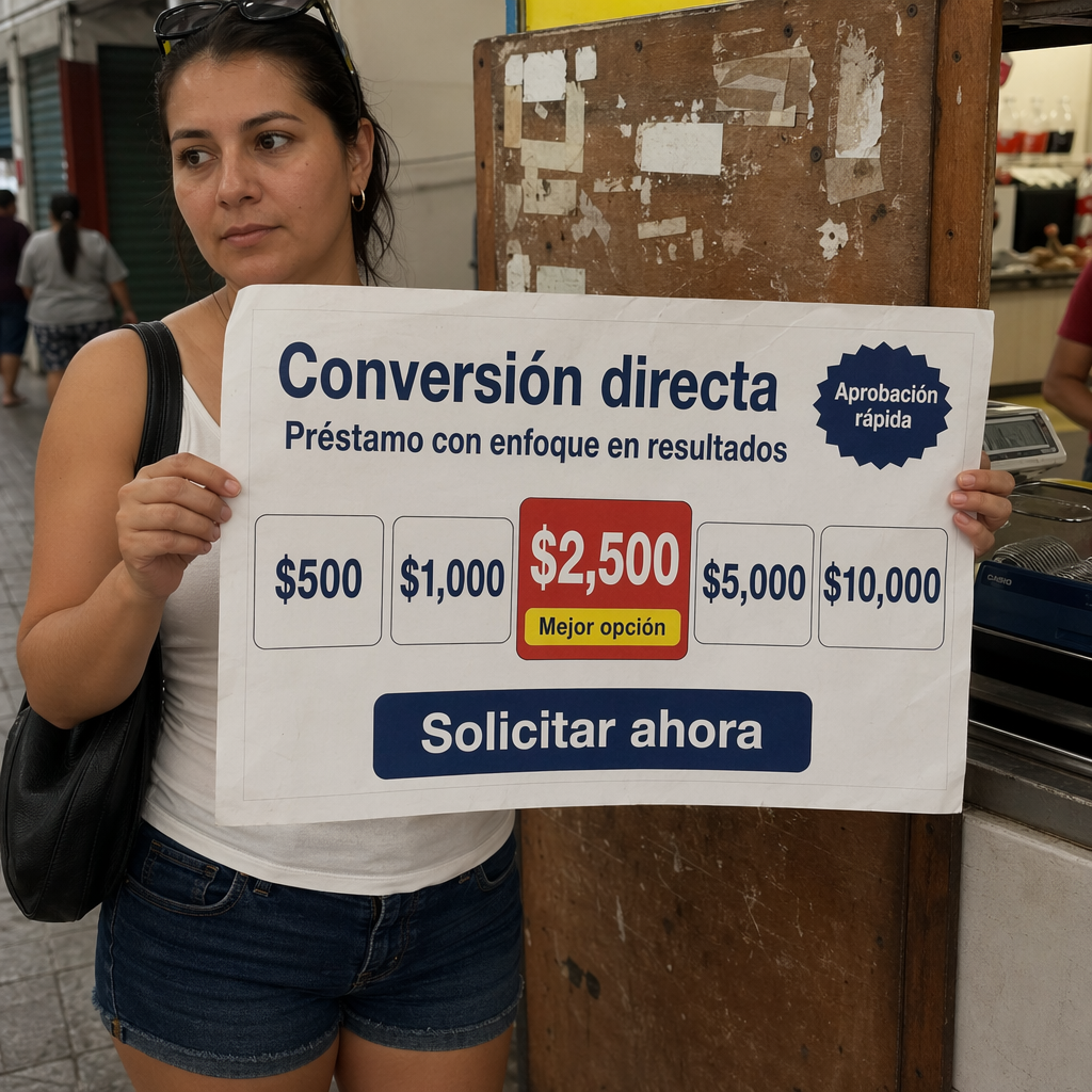 Conversión directa para empréstimo con enfoque...