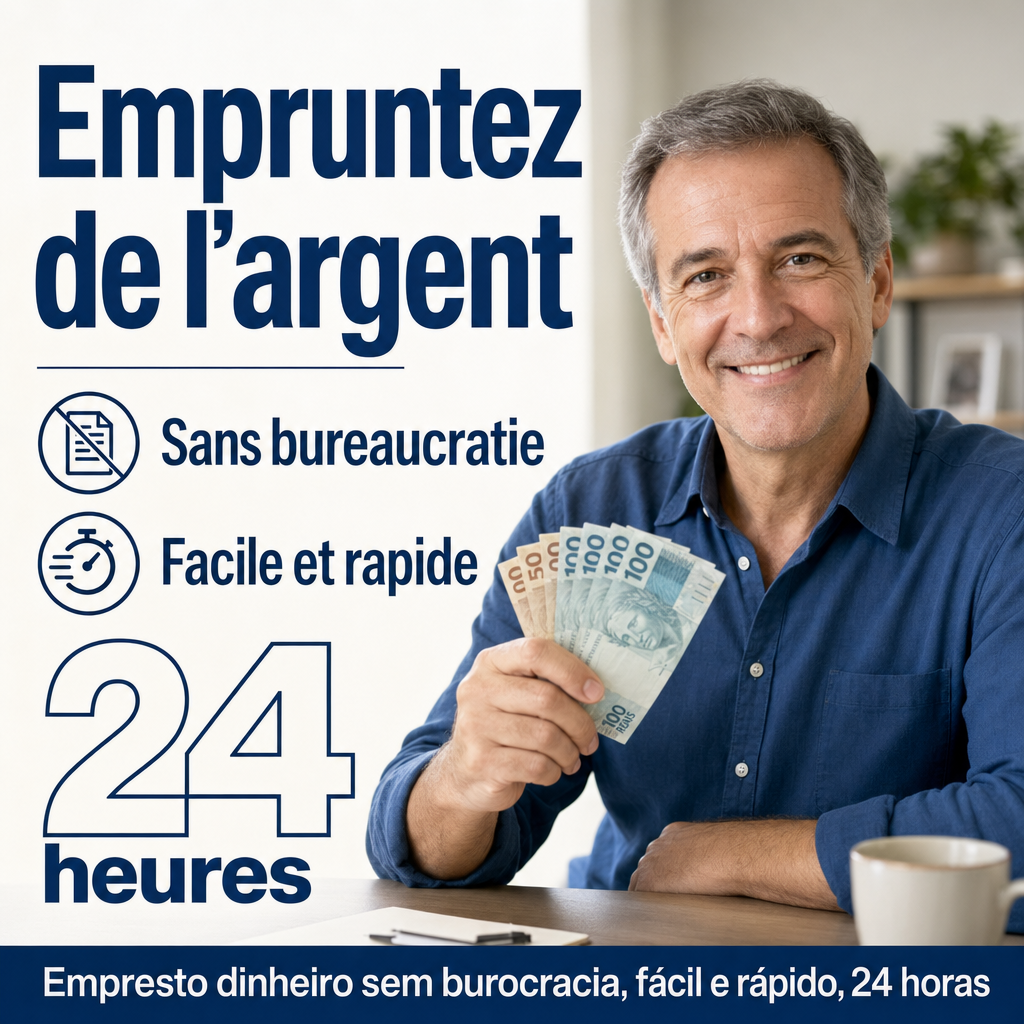 Empresto dinheiro sem burocracia, fácil e rápido, 24 horas