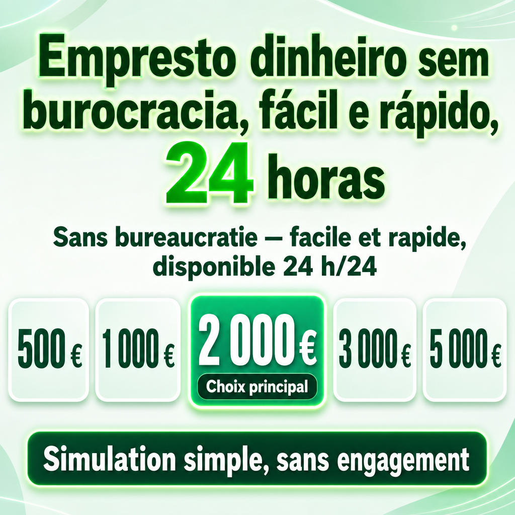 Empresto dinheiro sem burocracia, fácil e rápido, 24 horas