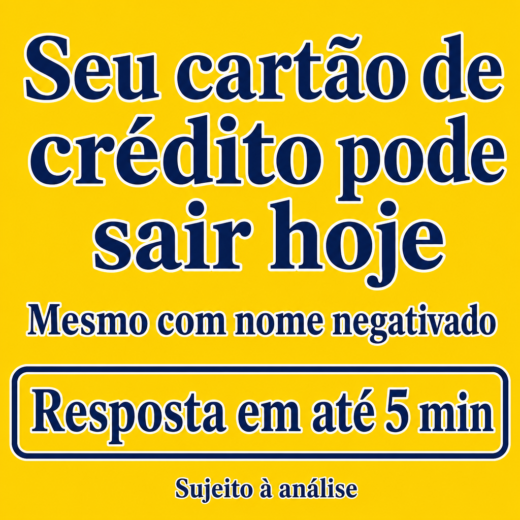 Cartão de crédito para negativados
