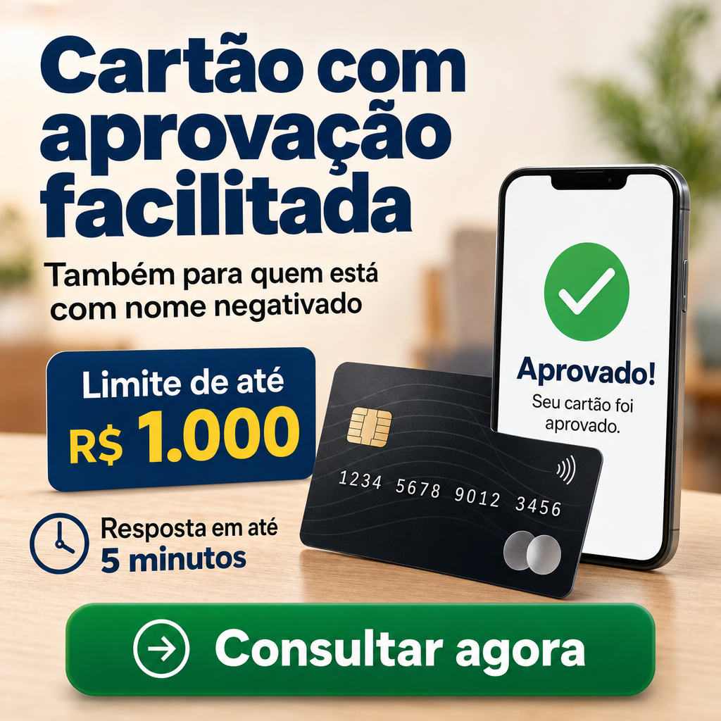 Cartão de crédito para negativados
