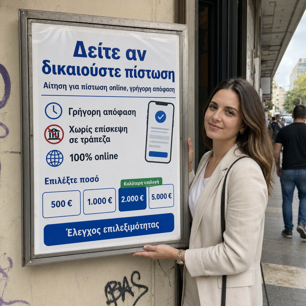 Crédito online, Decisão rápida, Sem idas ao banco, 100% online, Verifique a elegibilidade