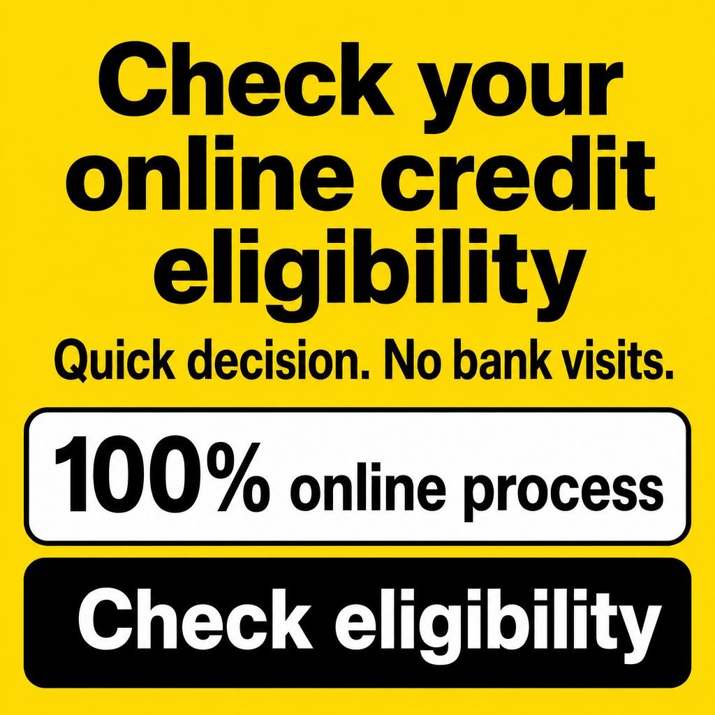 Crédito online, Decisão rápida, Sem idas ao banco, 100% online, Verifique a elegibilidade