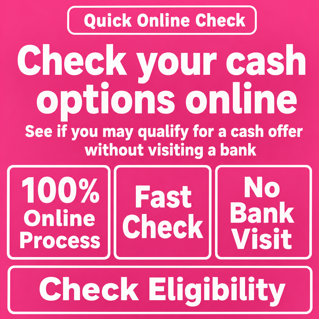 Need cash without visiting a bank?  100% Online, Fast check, No bank visit, See if you may qualify, Check eligibility