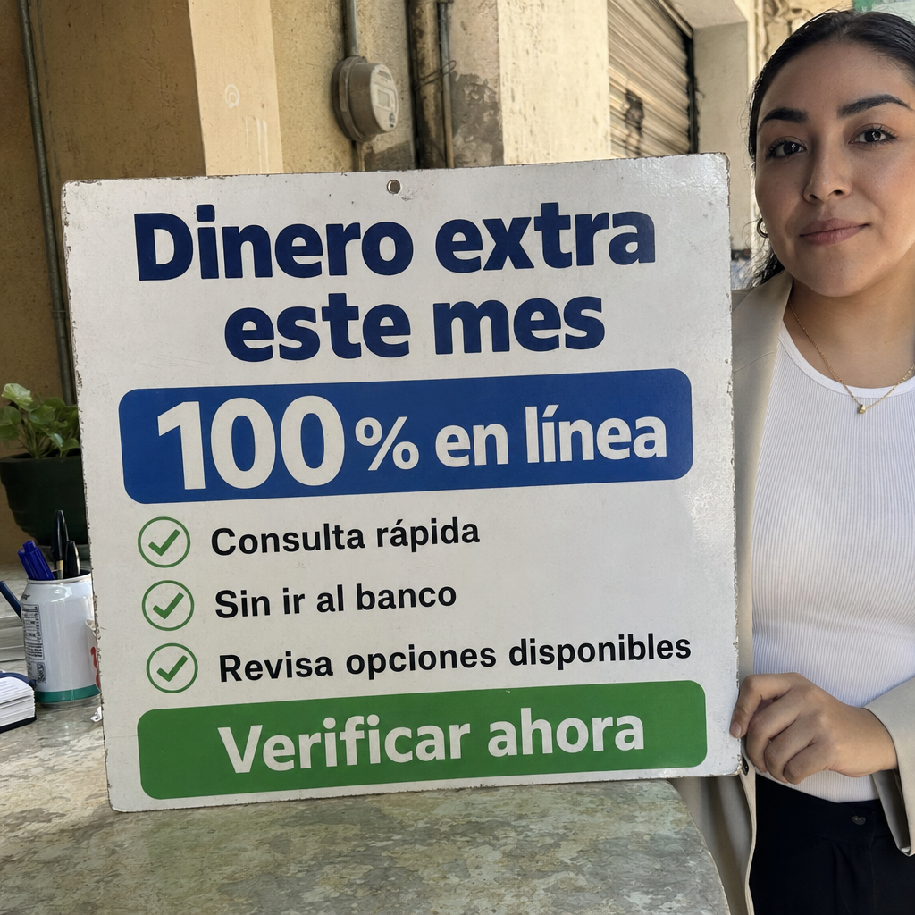 ¿Necesitas dinero extra este mes? 100% en línea, Consulta rápida, Sin ir al banco, Revisa opciones disponibles, Verificar ahora