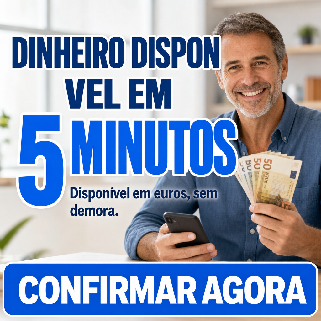 DINHEIRO DISPONÍVEL EM 5 MINUTOS, CONFIRMAR AGORA