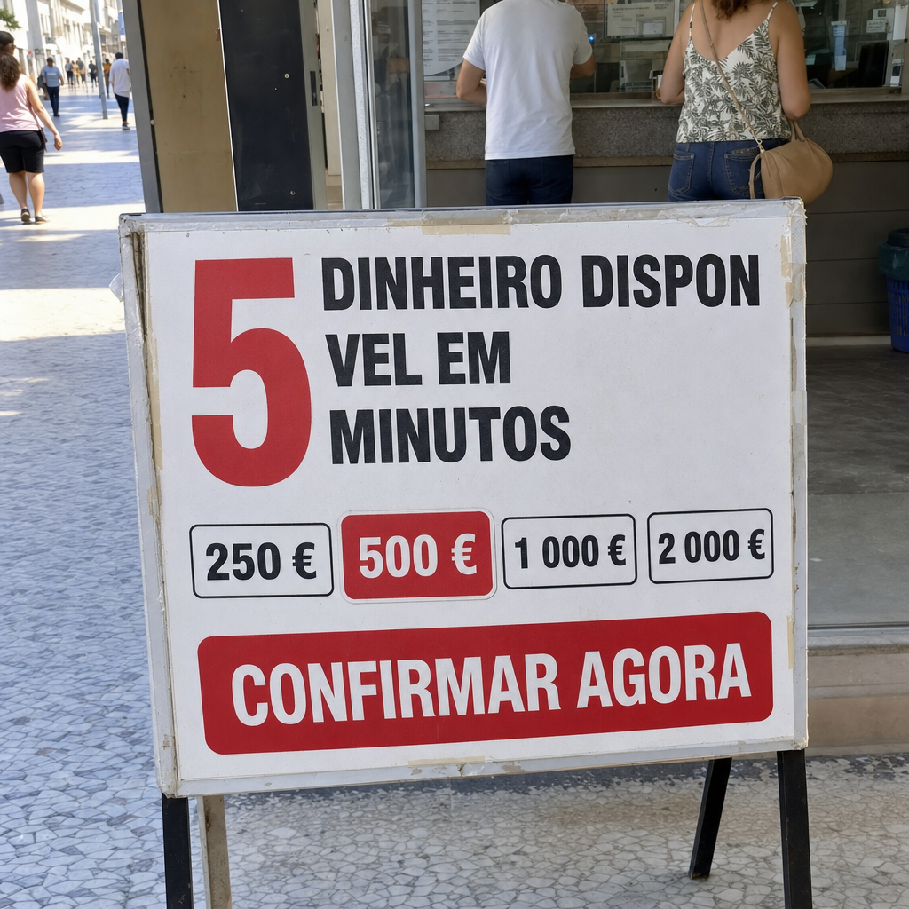 DINHEIRO DISPONÍVEL EM 5 MINUTOS, CONFIRMAR AGORA