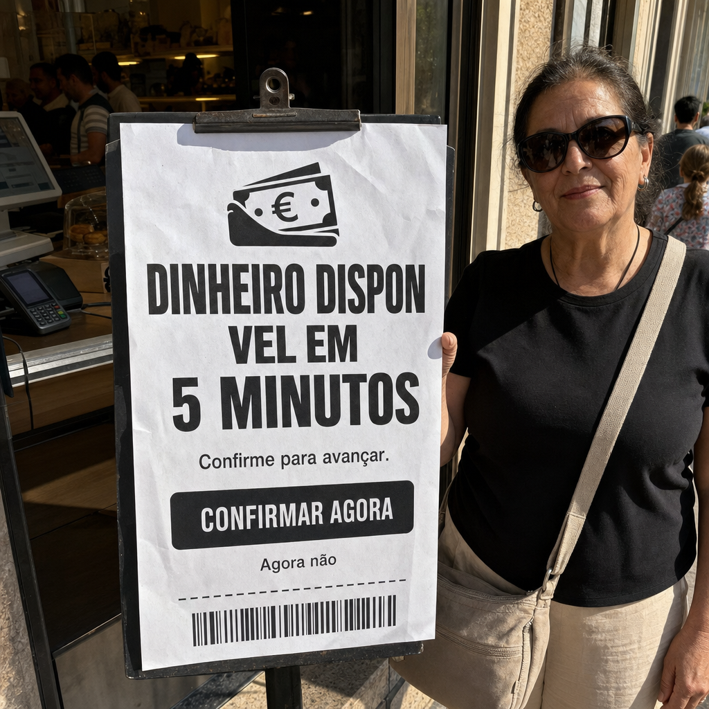 DINHEIRO DISPONÍVEL EM 5 MINUTOS, CONFIRMAR AGORA
