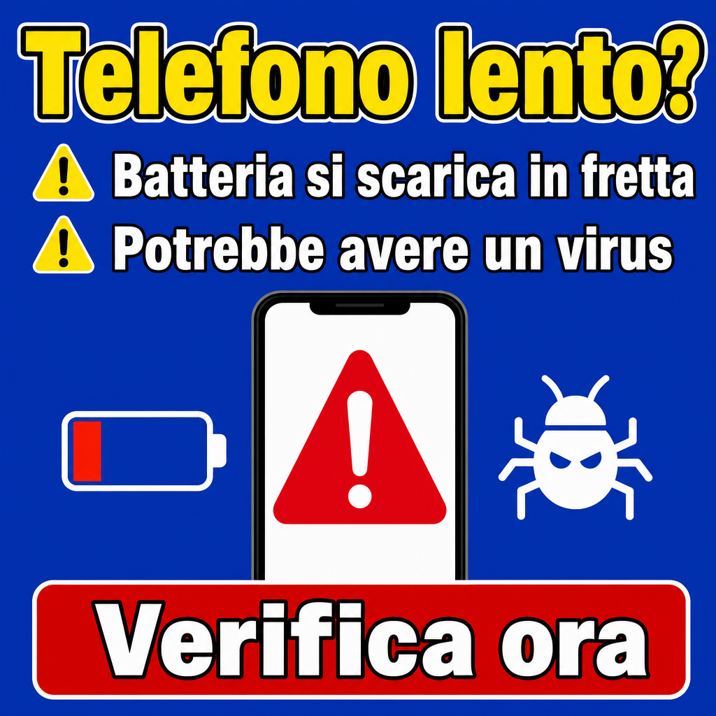 Telefone Lento, Bateria Descarrega Rápido, Seu Telefone deve estar com Vírus. Verifique Agora
