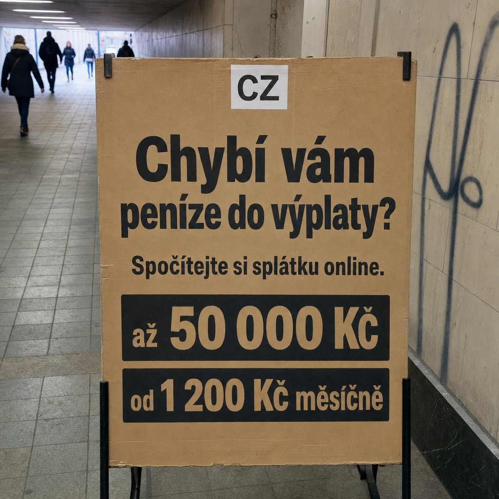 Empréstimo
All visible text must be fully natural in cs-CZ; translate/localize any source-language niche wording before it appears.
Do not copy raw source-language niche, product, or theme words into visible text unless they are already natural in the target language.