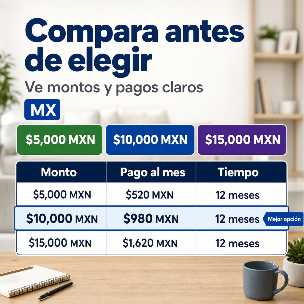 Empréstimo
All visible text must be fully natural in es-MX; translate/localize any source-language niche wording before it appears.
Do not copy raw source-language niche, product, or theme words into visible text unless they are already natural in the target language.