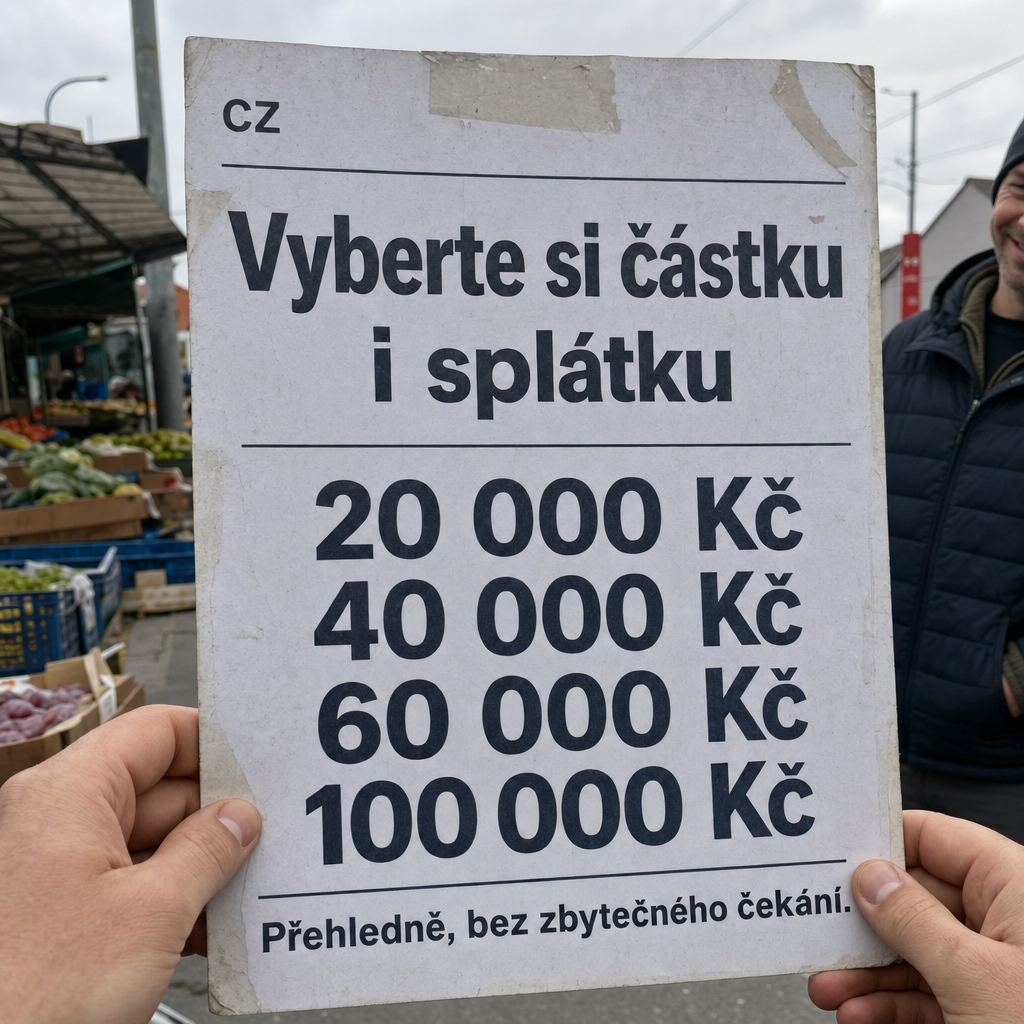 Empréstimo
All visible text must be fully natural in cs-CZ; translate/localize any source-language niche wording before it appears.
Do not copy raw source-language niche, product, or theme words into visible text unless they are already natural in the target language.