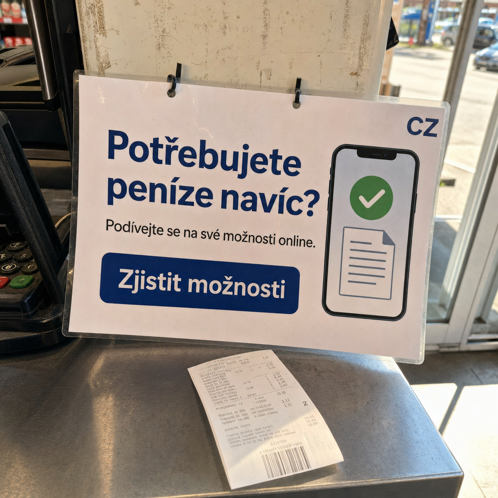 Empréstimo
All visible text must be fully natural in cs-CZ; translate/localize any source-language niche wording before it appears.
Do not copy raw source-language niche, product, or theme words into visible text unless they are already natural in the target language.