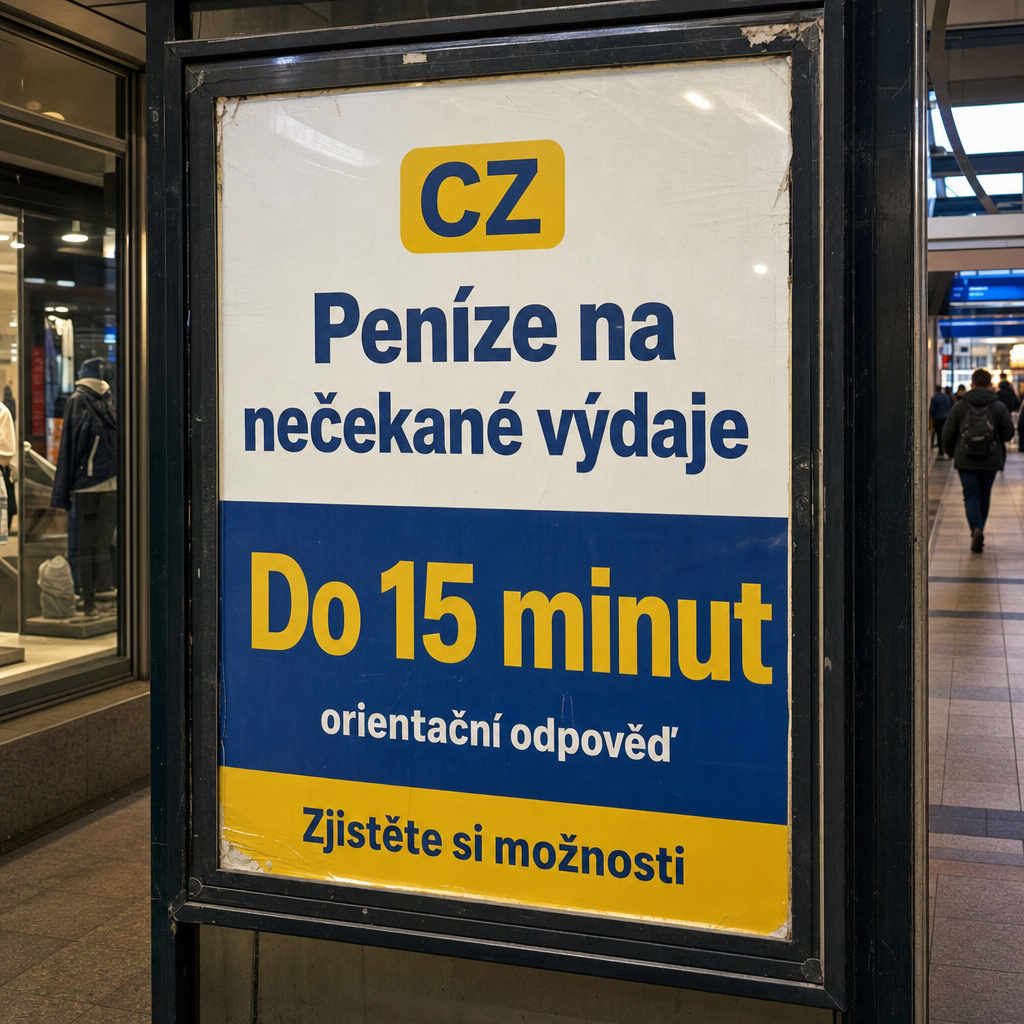 Empréstimo
All visible text must be fully natural in cs-CZ; translate/localize any source-language niche wording before it appears.
Do not copy raw source-language niche, product, or theme words into visible text unless they are already natural in the target language.