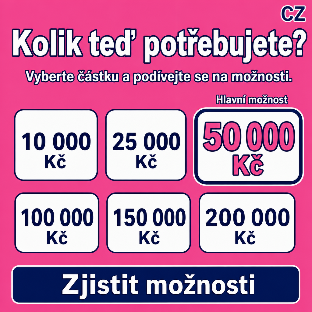 Empréstimo
All visible text must be fully natural in cs-CZ; translate/localize any source-language niche wording before it appears.
Do not copy raw source-language niche, product, or theme words into visible text unless they are already natural in the target language.
