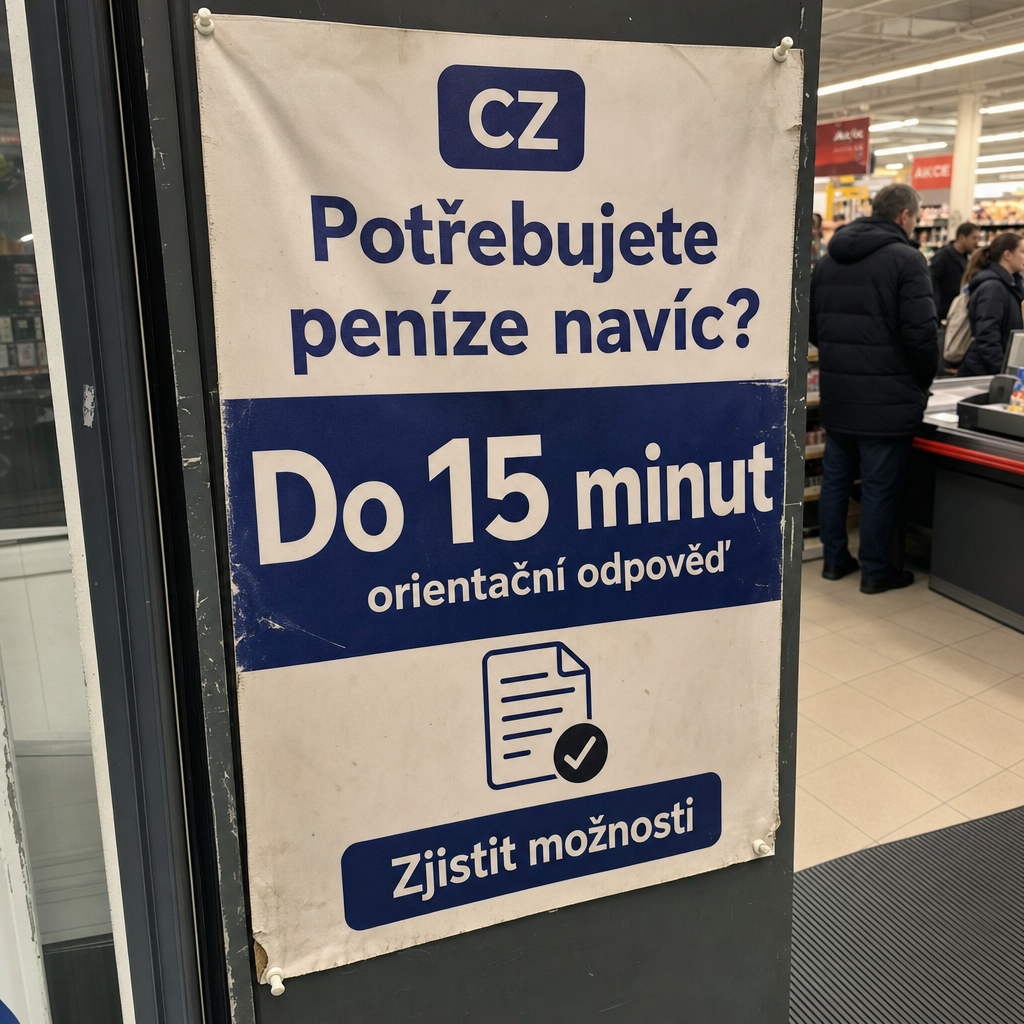 Empréstimo
All visible text must be fully natural in cs-CZ; translate/localize any source-language niche wording before it appears.
Do not copy raw source-language niche, product, or theme words into visible text unless they are already natural in the target language.