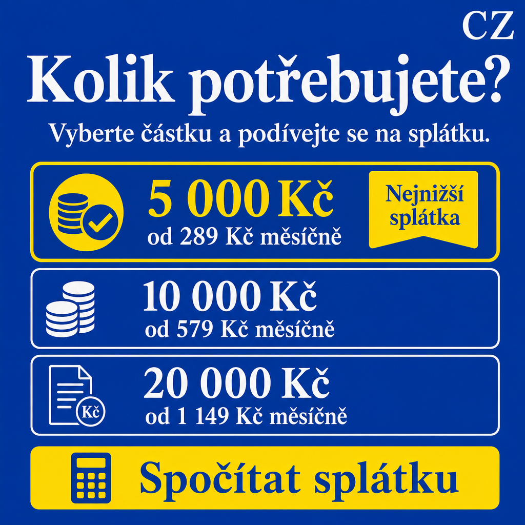 Empréstimo
All visible text must be fully natural in cs-CZ; translate/localize any source-language niche wording before it appears.
Do not copy raw source-language niche, product, or theme words into visible text unless they are already natural in the target language.