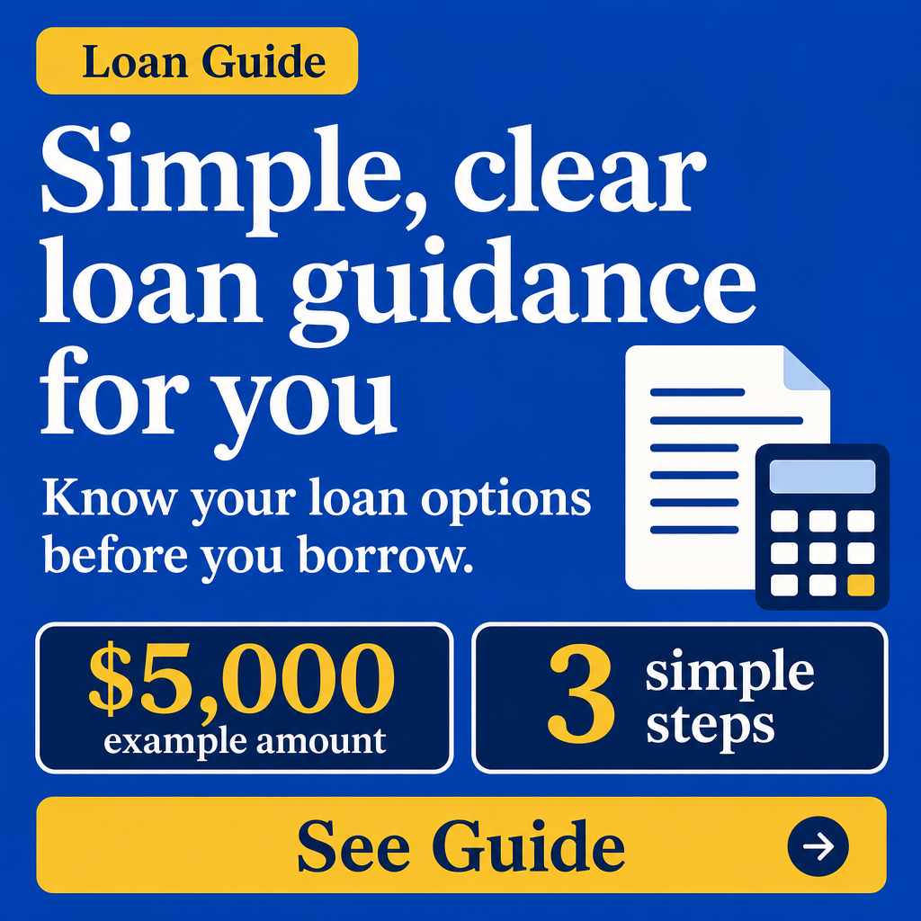 Simple, clear loan guidance for U