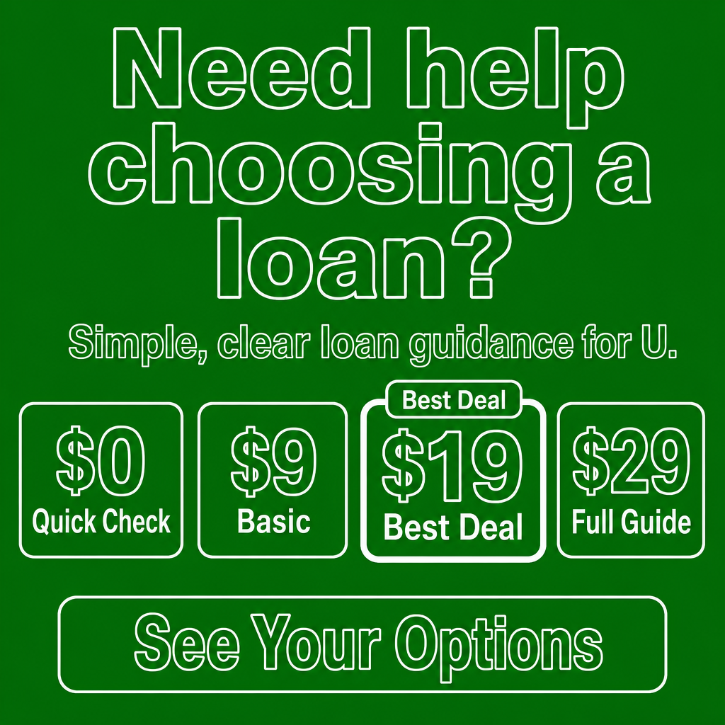 Simple, clear loan guidance for U