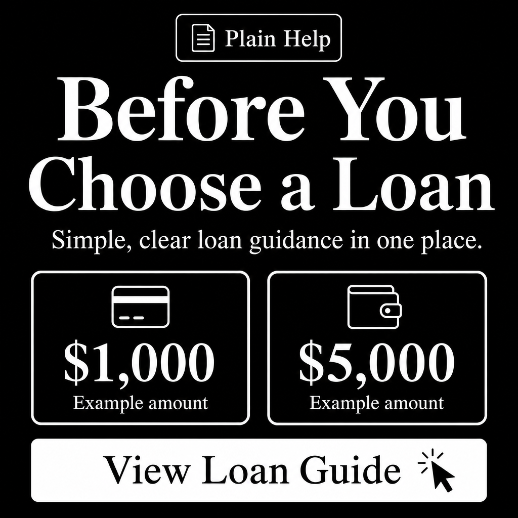 Simple, clear loan guidance for U