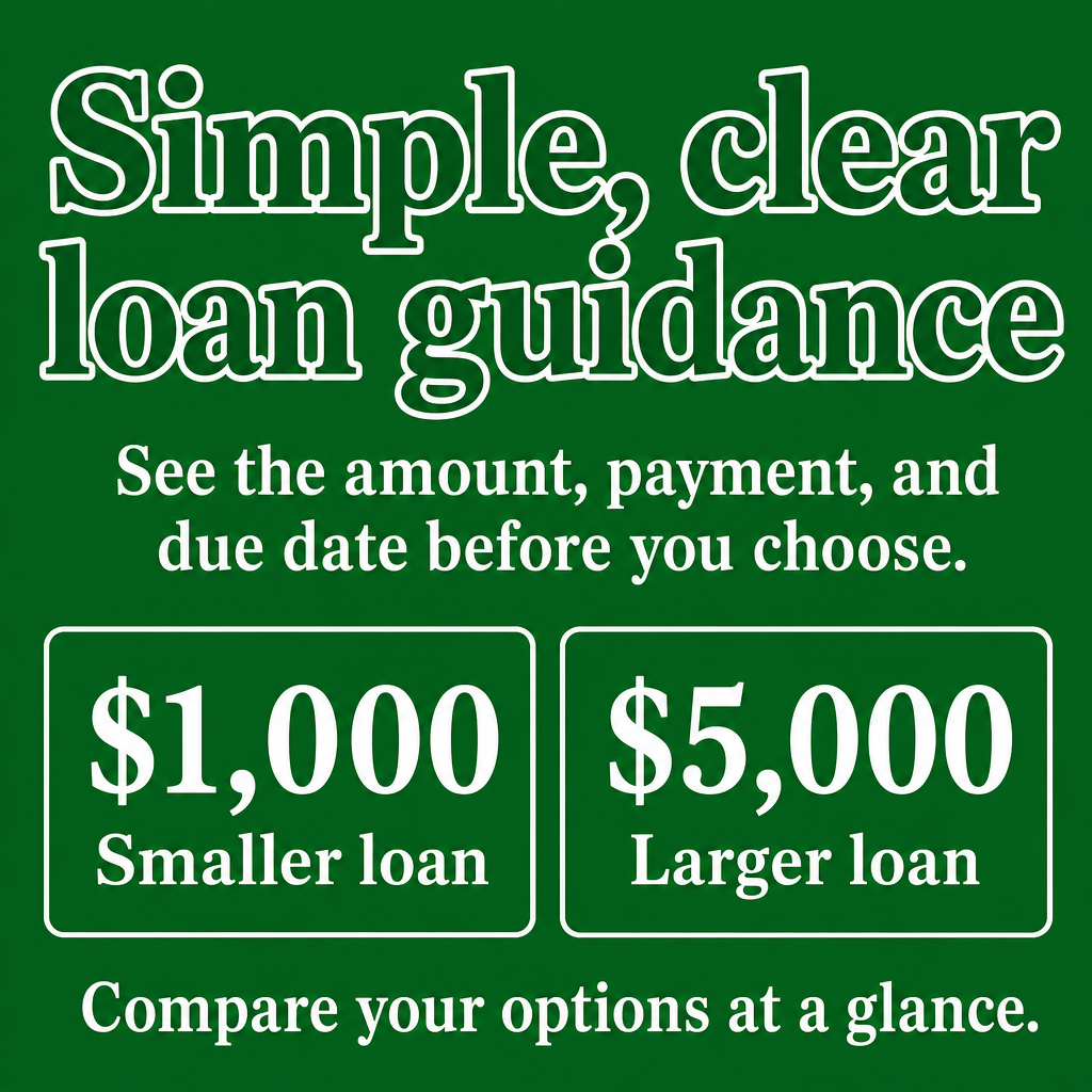 Simple, clear loan guidance for U