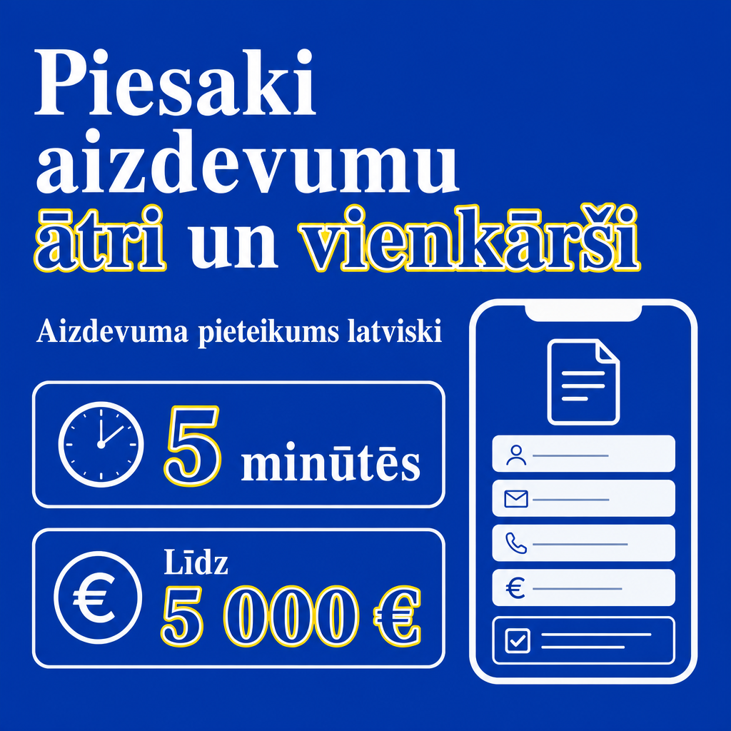 Ātrs un saprotams aizdevuma pieteikums latviešu...