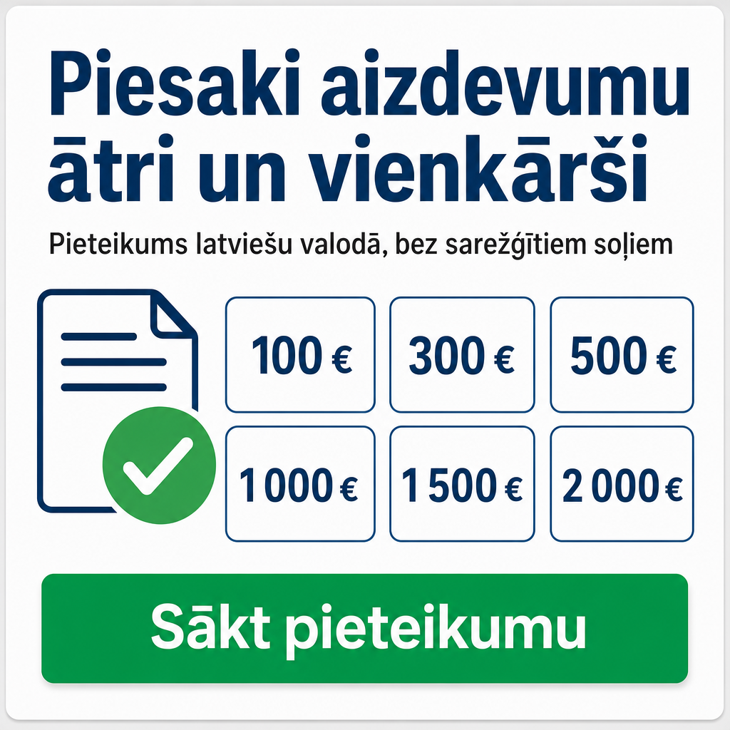 Ātrs un saprotams aizdevuma pieteikums latviešu...