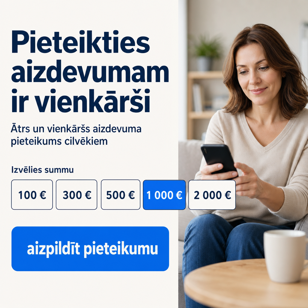 Ātrs un vienkāršs aizdevuma pieteikums cilvēkie...