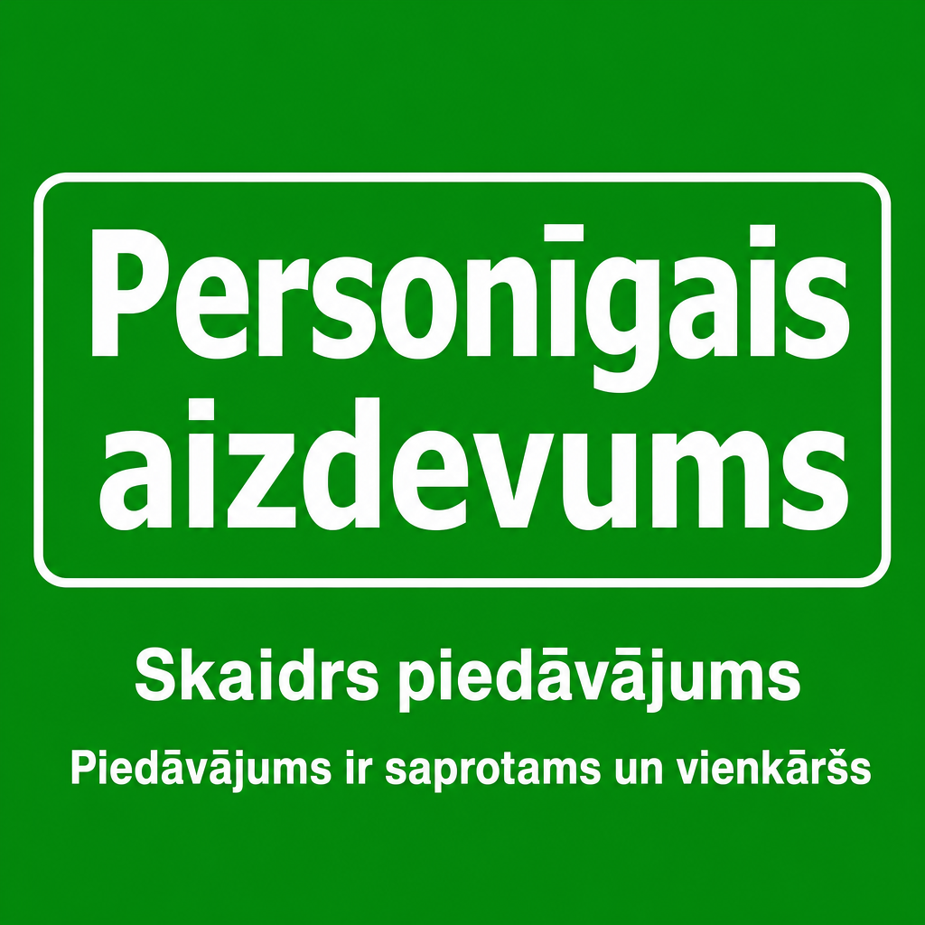 Personīgais aizdevums ar skaidru piedāvājumu, k...
