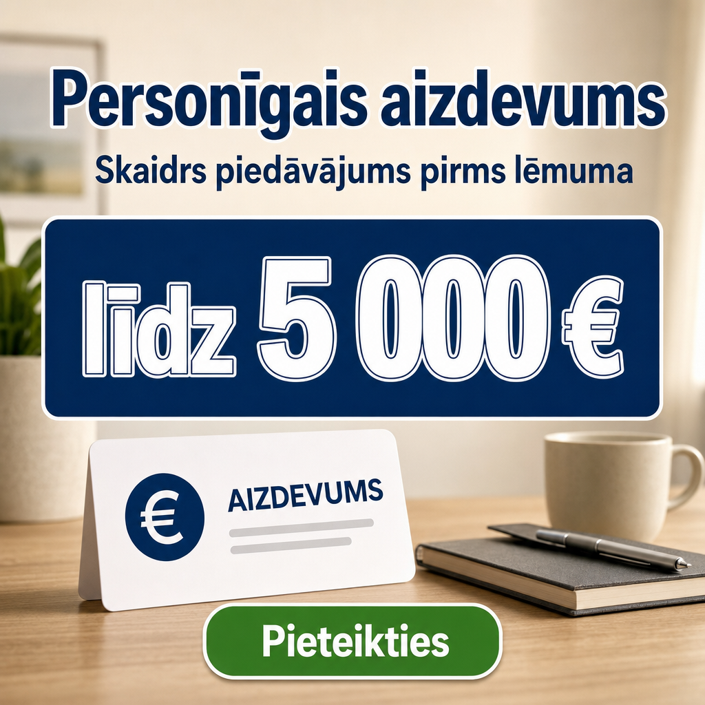 Personīgais aizdevums ar skaidru piedāvājumu, k...