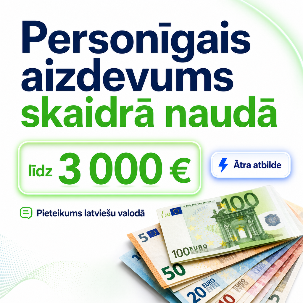Personīgais aizdevums latviešu valodā ar skaidr...