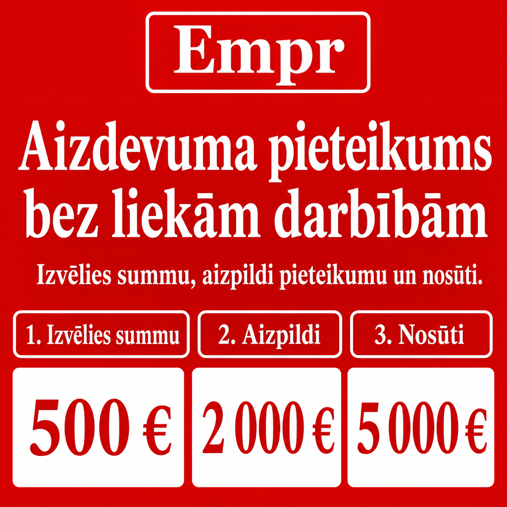Direct Empréstimo ad creative for Empréstimo. Use this campaign angle: Vienkāršs pieteikums bez liekām darbībām. Keep the offer promise about Campanha focada em conversao para Empréstimo. Stay strictly about Empréstimo; do not turn it into an adjacent app, education topic, generic tool, or broad category-management message unless the offer explicitly says so. Creative direction: Veido Messenger reklāmas radošo virzienu latviešu valodā. Piedāvājums ir aizdevuma pieteikums, tāpēc vizuāli un tekstā uzsver vienkāršu pieteikšanos, skaidru procesu un tiešu darbību. Lieto īsus, d...