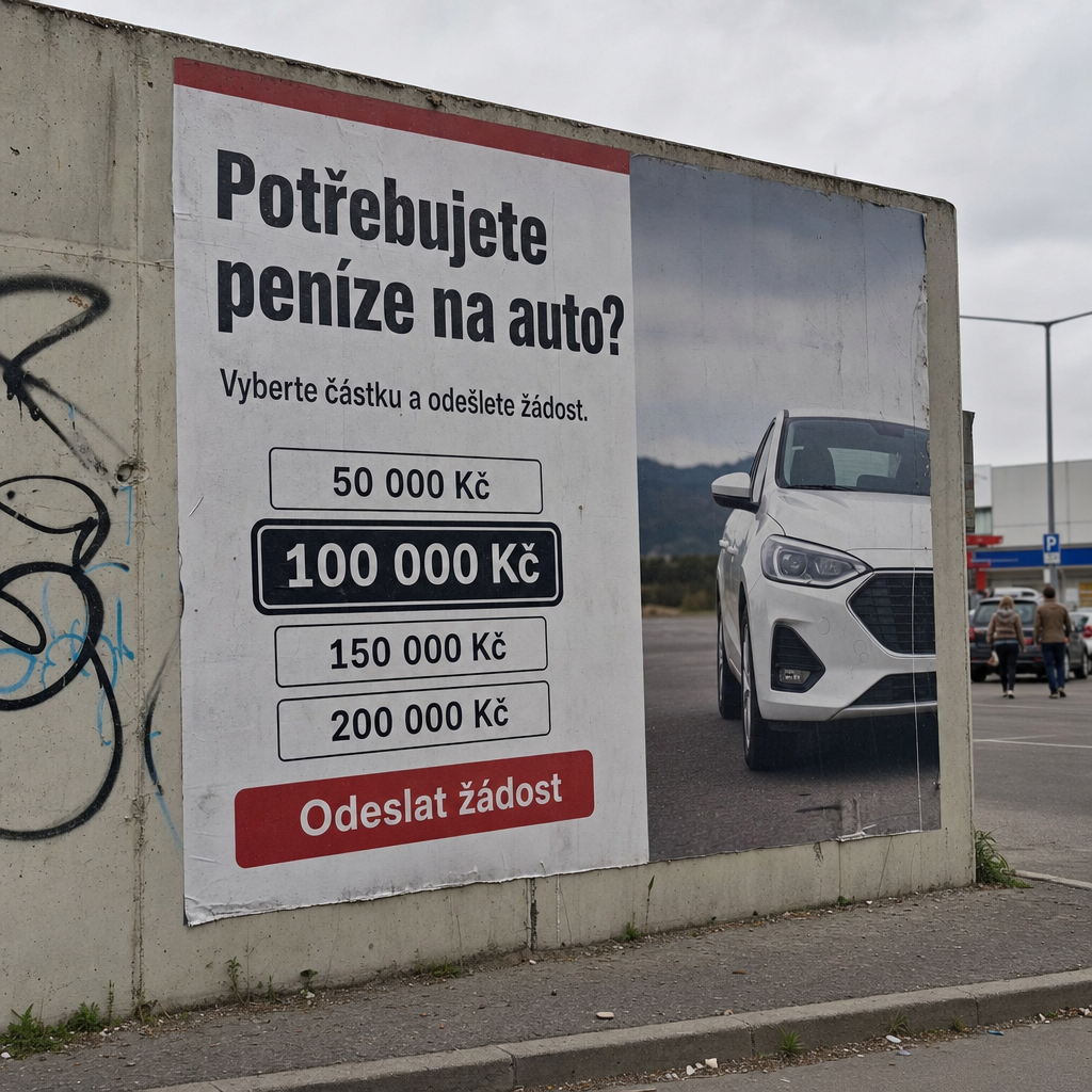 Mobil s žádostí o půjčku