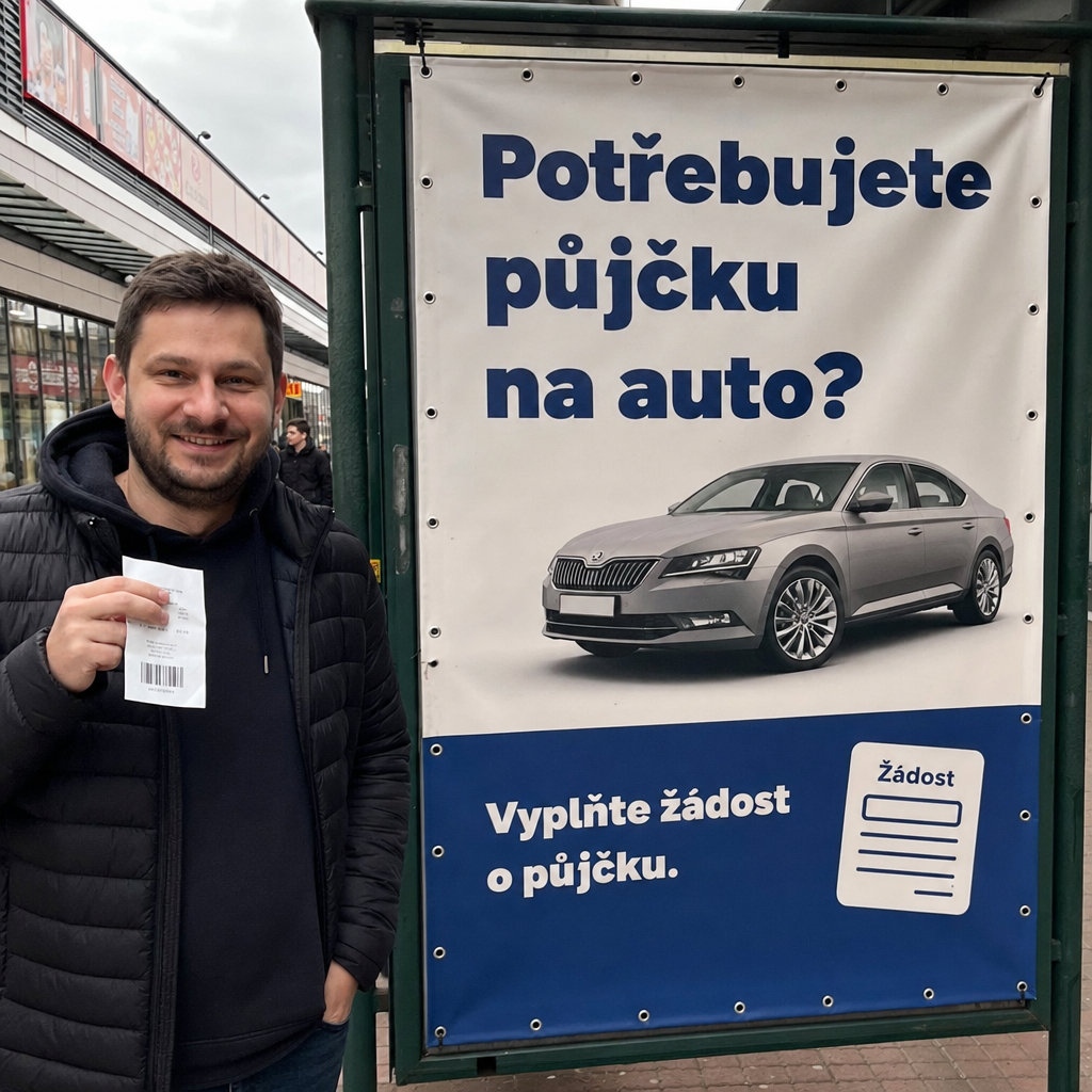 Mobil s žádostí o půjčku