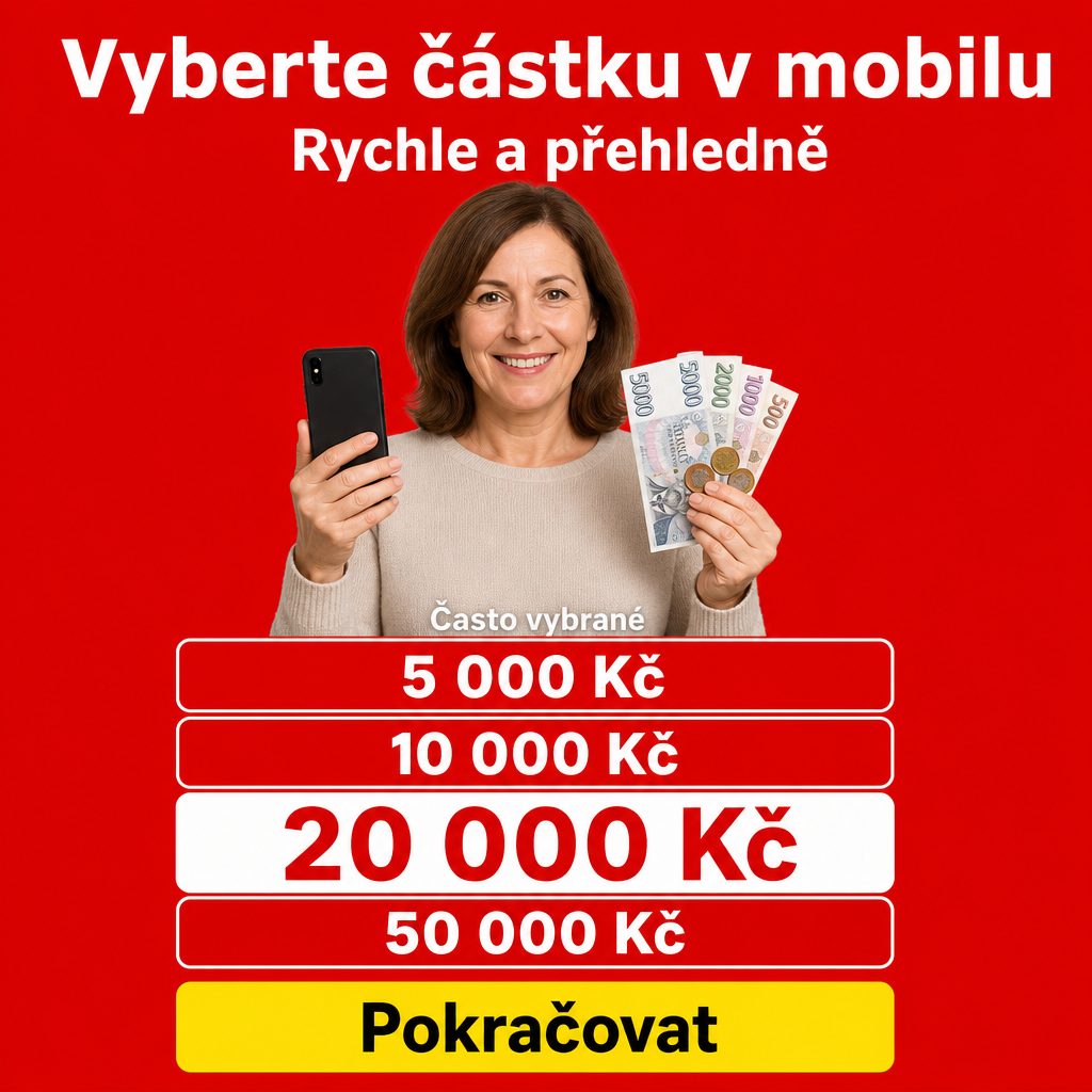 člověk s mobilem a penězi