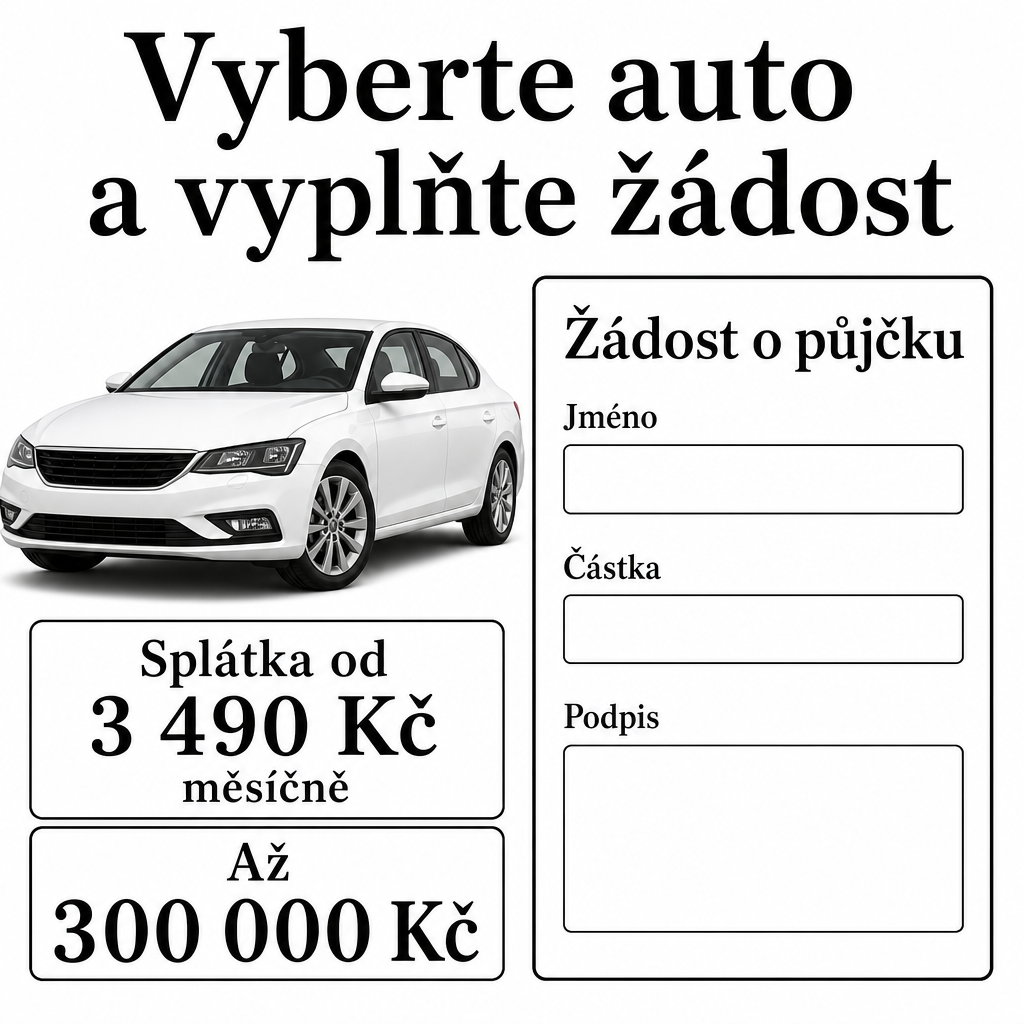 mobil s formulářem půjčky