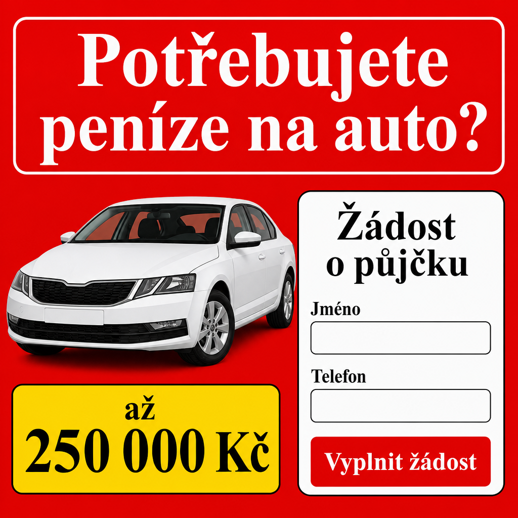 mobil s formulářem půjčky