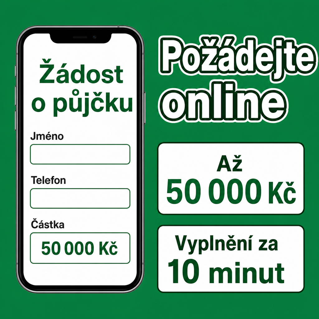 mobil s formulářem půjčky