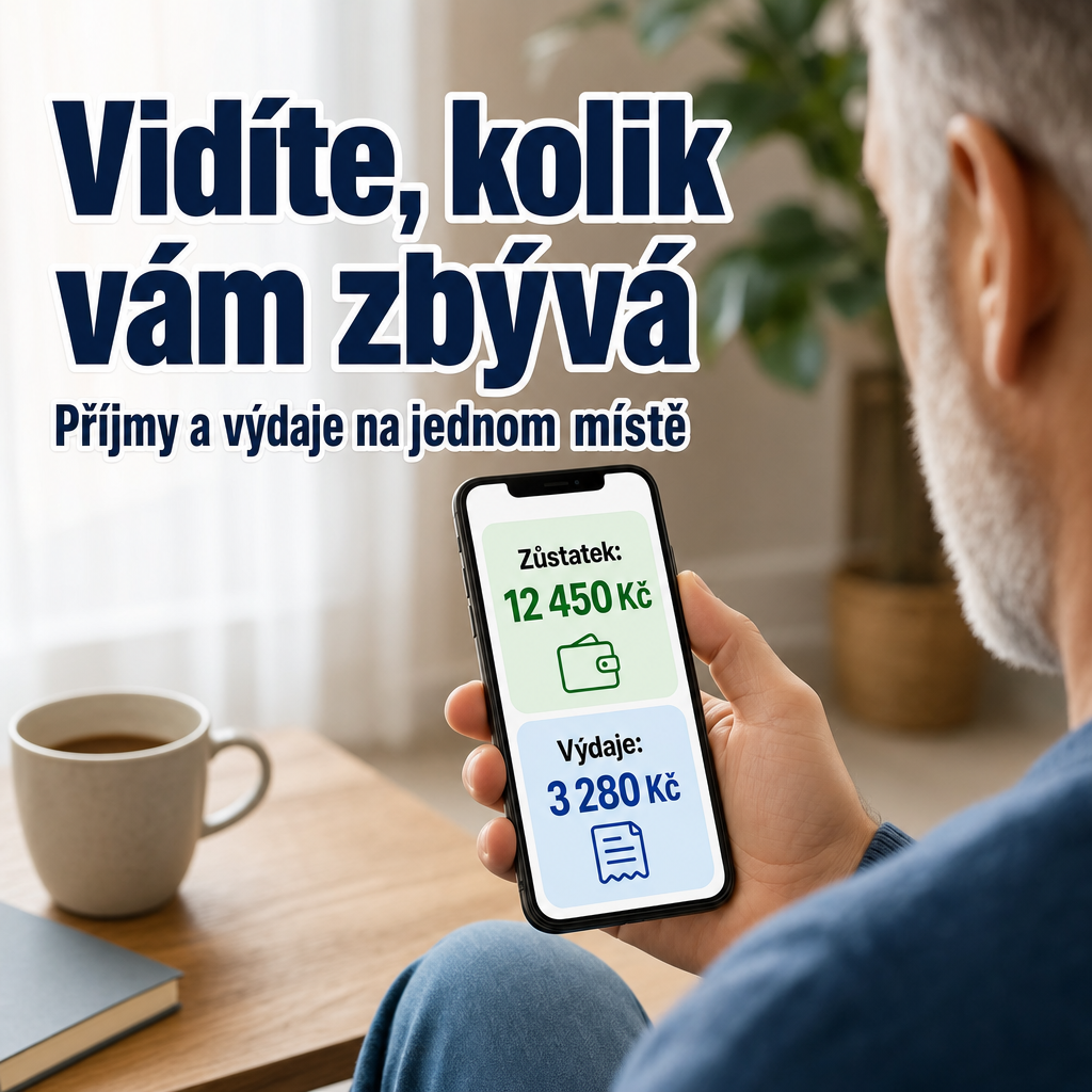 osoba kontroluje finance na telefonu