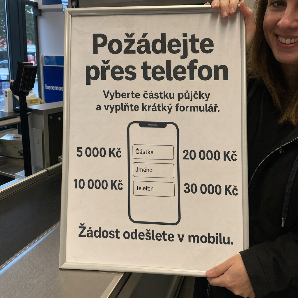Žádost o půjčku v mobilu