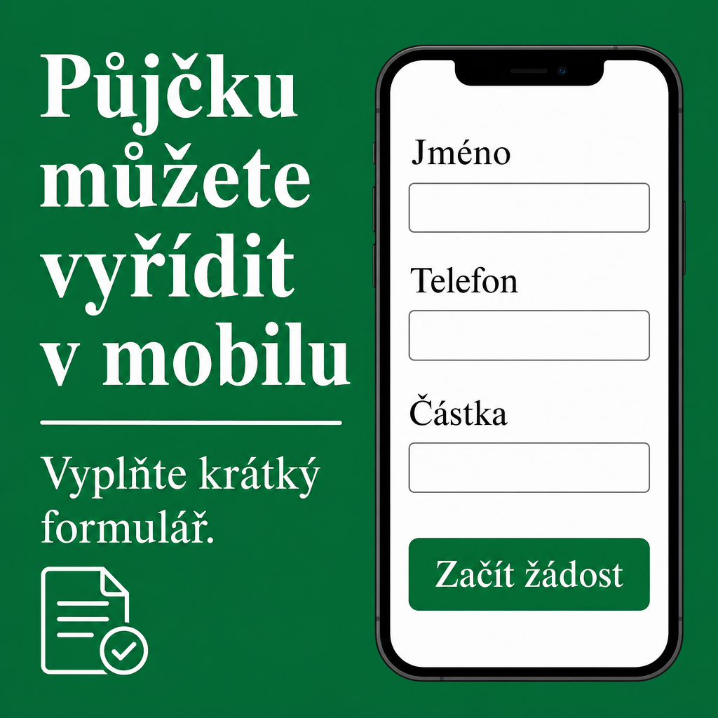 Žádost o půjčku v mobilu