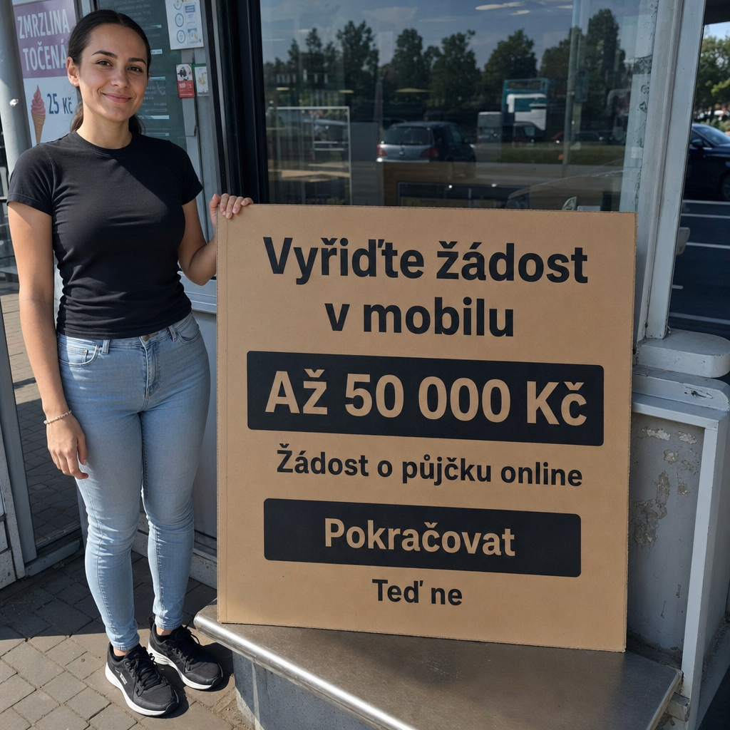 Žádost o půjčku v mobilu