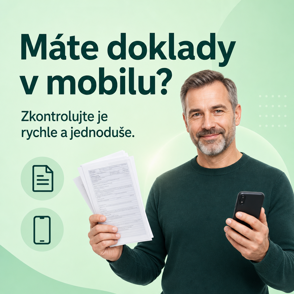 muž s doklady a mobilem