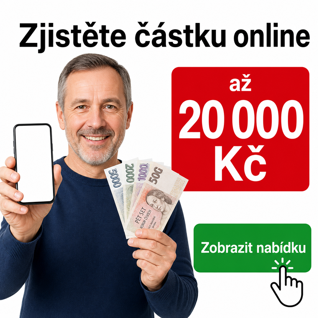 Osoba drží mobil a peníze