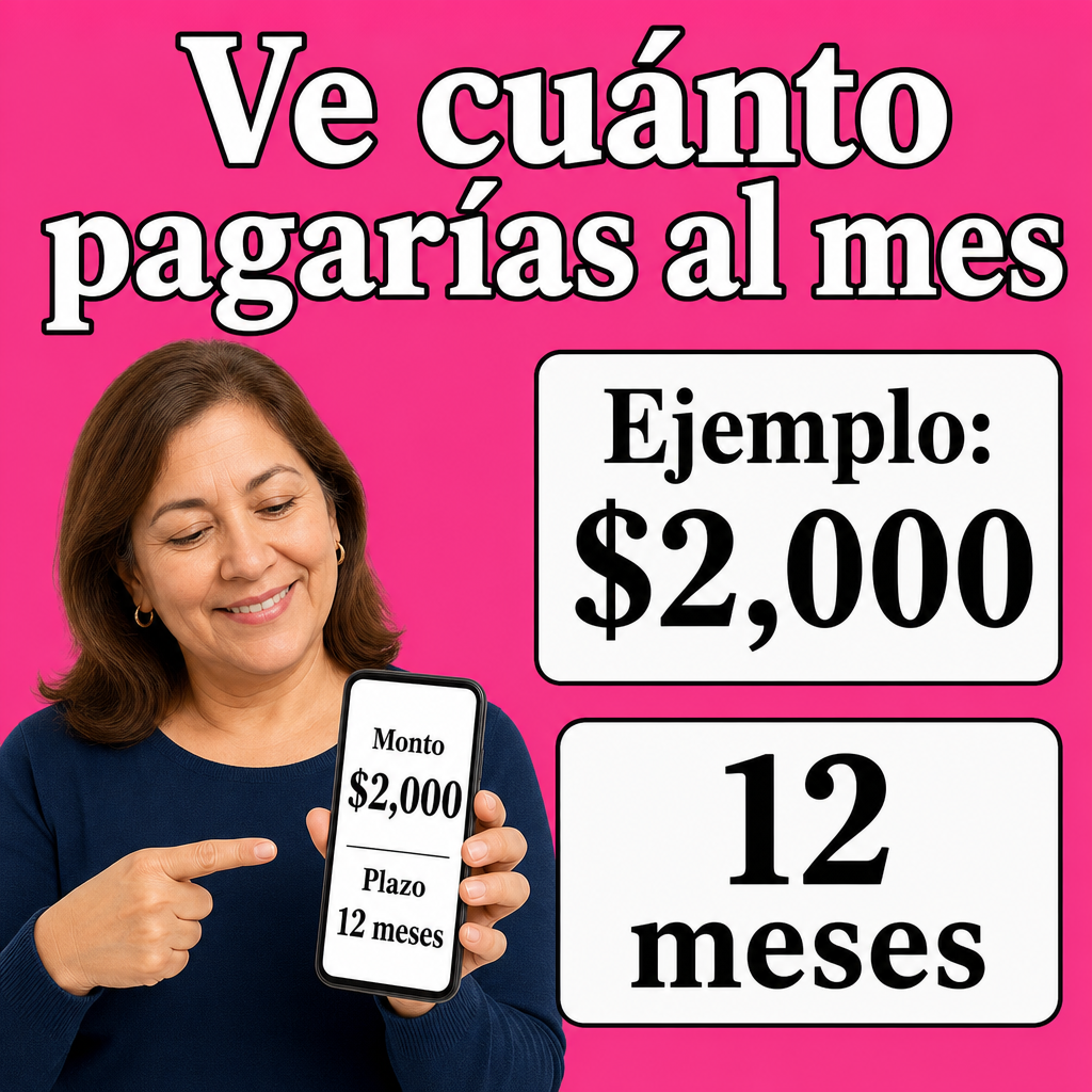 persona revisando préstamo en celular