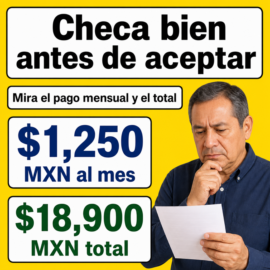 Persona revisando oferta financiera