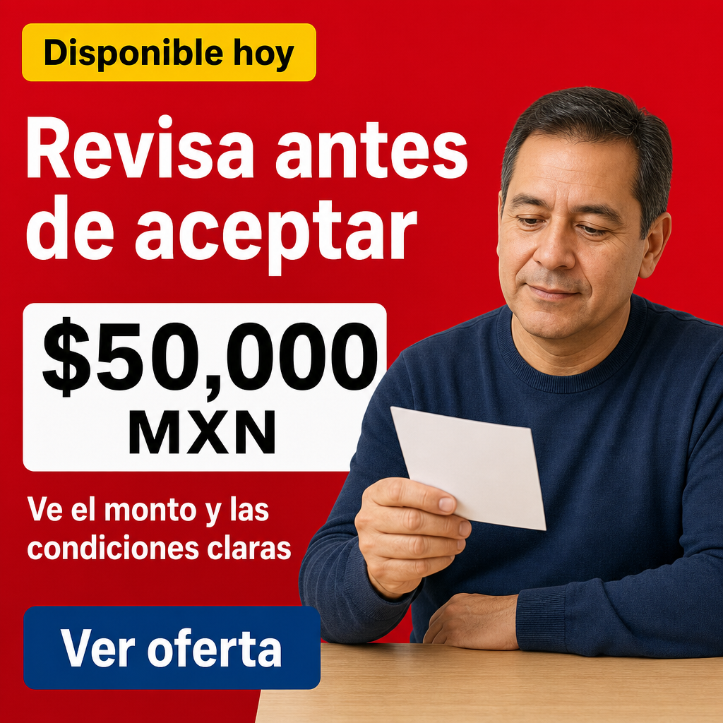Persona revisando oferta financiera